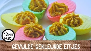 Paasrecept Gekleurde gevulde eieren [upl. by Lawson901]