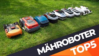 MÄHROBOTER TEST 2024 – TOP 5 beste Rasenroboter 🌱  Suche nach dem Testsieger [upl. by Eustis]