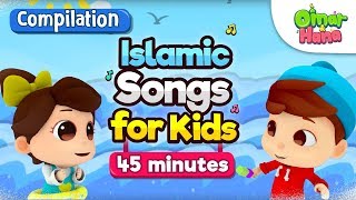 COMPILATION 45 mins Giving Sadaqah  Songs Series  more Omar amp Hana [upl. by Hairacaz]