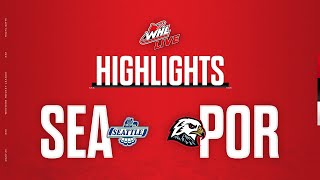 Seattle Thunderbirds at Portland Winterhawks 128  WHL Highlights 202324 [upl. by Thielen]