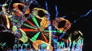 Kennywood Holiday Lights  Paratrooper 12052015 [upl. by Noletta977]