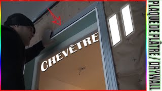 88 ➡️ PORTE CHEVÊTRE Dans cloison séparative Thermique amp Phonique Garage  part 2 [upl. by Guillema]