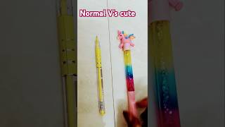 normal Vs cute stationery trendingshorts diy stylishstationary crafteraditi cute art [upl. by Ammadis596]