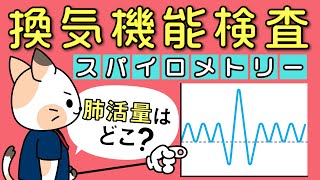 換気機能検査パート１ 肺気量分画と換気障害の分類 ～スパイログラム／拘束性・閉塞性換気障害／肺活量／1秒率など～ [upl. by Concepcion507]