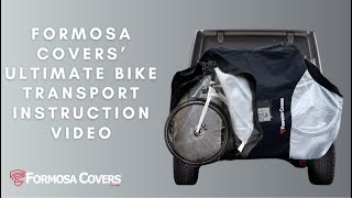 Formosa Covers  How to Put on our Bike Transport Cover [upl. by Anirad909]