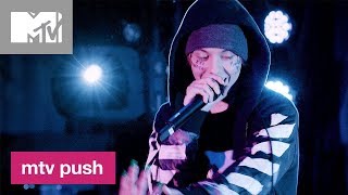 Lil Xan Performs ‘Color Blind’  MTV Push [upl. by Nannahs]