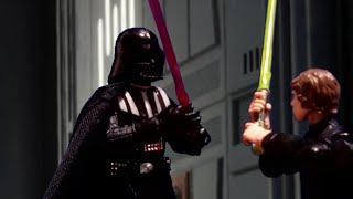 Luke Skywalker vs Darth Vader Stop Motion [upl. by Naed]