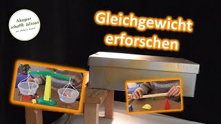 Der schwebende Karton  Experimente zum Gleichgewicht und Schwerkraft für Kinder [upl. by Boudreaux]