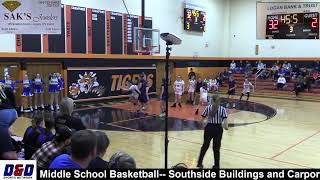 Chapmanville Vs Guyan Valley Girls Middle School Basketball [upl. by Ayiotal]