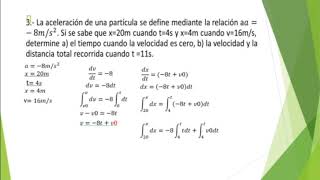 119 Determinación del movimiento de una partícula [upl. by Eirol347]