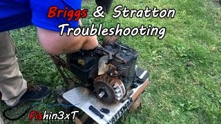 Troubleshooting 5hp Briggs and Stratton Tiller [upl. by Madian113]