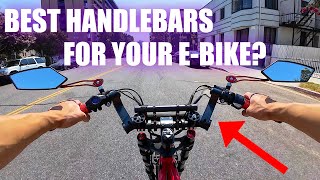 I Installed MOTORCYCLE HANDLEBARS On My Super73 ZMiami EBike [upl. by Penney468]