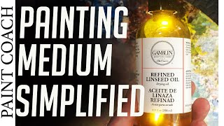 Oil Painting Medium for Beginners How to keep it SIMPLE using LINSEED OIL [upl. by Enytsuj]