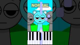 Sky Theme Incredibox Sprunki  Normal Vs Horror on piano [upl. by Jackson665]