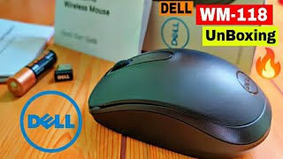 🔥 Dell WM118 Wireless Optical Mouse 🔥 Unboxing and Quick Hands On Review  Worth it ✓ Best Choice 😍 [upl. by Vasiliu]