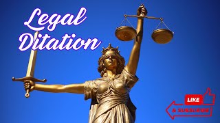 LEGAL MATTER Court legal dictation  for Beginners 😎 [upl. by Nwahser]