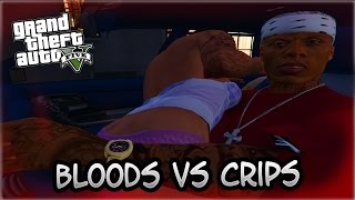 GTA 5  BLOODS VS CRIPS EP 14 MUST WATCH🔴🔵 [upl. by Aiuqcaj]