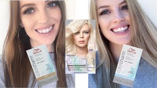 Brunette to Blonde AT HOME With Loreal Platinum Advanced Box Dye  TONING with Wella T14 amp Wella T27 [upl. by Tecu16]