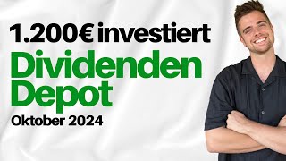 1200€ in Aktien investiert 📈  Dividenden Depot Oktober 2024 [upl. by Dafodil]