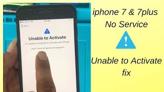 iphone 77plus No Service unable to activenew solution [upl. by Siurtemed321]