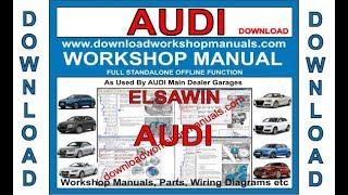 AUDI Service Repair Workshop Manual [upl. by Knobloch738]