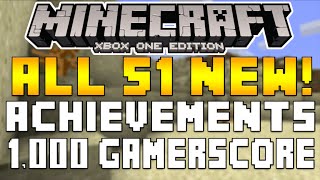 Minecraft Xbox One amp PS4  FULL ACHIEVEMENTS amp TROPHIES LIST  1000 GAMERSCORE NEW INFO [upl. by Tnarud181]