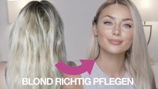 Blondierte Haare pflegen  die besten Tipps und Tricks [upl. by Alurd]