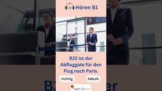 Hörübung B1  Übung 4  Listening practice B1  learngerman  shorts [upl. by Ahtela200]