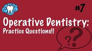 Operative Dentistry  PRACTICE QUESTIONS  INBDE ADAT [upl. by Nylirek769]