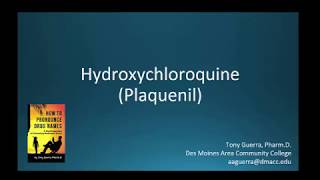 CC How to Pronounce hydroxychloroquine Plaquenil Backbuilding Pharmacology [upl. by Efal279]