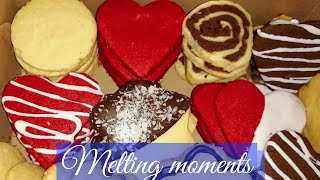 How to make assorted melting moments biscuits  Valentines day Cookies [upl. by Atiekram]