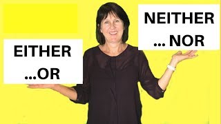 EITHER OR  NEITHER NOR in English  Grammar lesson [upl. by Myer]