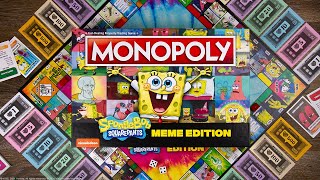 MONOPOLY SpongeBob SquarePants Meme Edition  The Op Board Game Showcase [upl. by Jea]