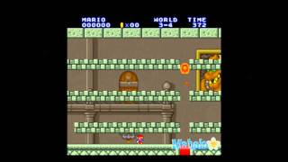 Super Mario Bros Lost Levels Walkthrough 34 Castle [upl. by Ahtennek794]