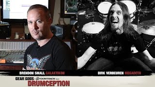 Brendon Small of GALAKTIKONDETHKLOK X Dirk Verbeuren of MEGADETH  Drumception  GEAR GODS [upl. by Ahsieni]