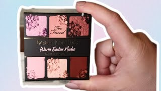 Test amp Swatches Too Faced Born This Way WARM EMBER NUDES Palette [upl. by Catherin931]