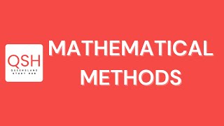 QCE Mathematical Methods Masterclass  QSH External Exam Bootcamp [upl. by Emelita]