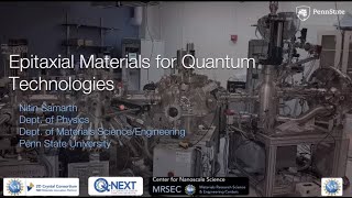 Nitin Samarth Epitaxial Materials for quantum technologies [upl. by Audie]