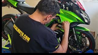 tutorial application kit stickers kawasaki z1000sx sbk decalmotocom Shipping all over the world [upl. by Aret46]