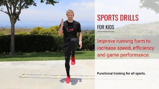 Kids Athletic Sports Training Improve Running Form to Increase Speed Efficiency Game Performance [upl. by Ronyam566]