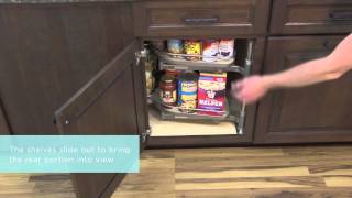 Medallion Cabinetry Base Blind Corner with Pullout Storage Kitchen Storage Part 20 [upl. by Wendye736]