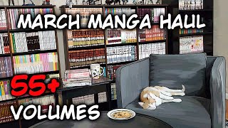 March 2024 Massive Manga Haul Over 55 Volumes Tons of Hentitty Manga [upl. by Markowitz]