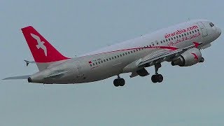 FullHD Air Arabia Maroc A320 CNNMG LandingTake off at Munich Airport [upl. by Adaner]