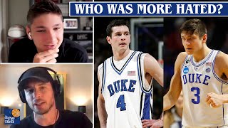 Grayson Allen vs JJ Redick Who Was The More Hated Duke Basketball Player [upl. by Eerbua]