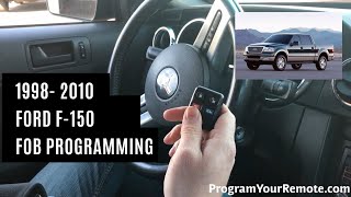 HOW TO Program New Key fob Ford F150 2009 2010 2011 2012 2013 2014 DIY FREEE No Tools NEEDED😍 [upl. by Lunn]