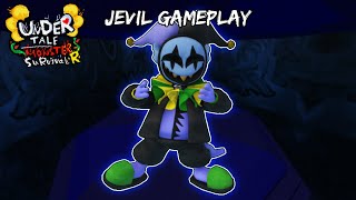 Jevil Gameplay  Crippled Skin  Undertale Monster Survival Remastered [upl. by Nenerb]