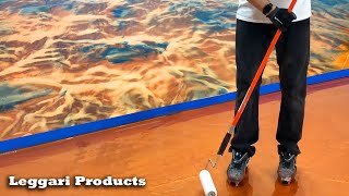 How To Create A Designer Epoxy Floor  Full Epoxy Installation That You Can Do Yourself  Leggari [upl. by Aitra]