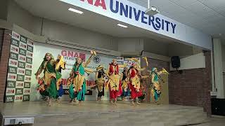 GNA University Phagwara Punjab Luddi dance performance by students 😍virlvideo [upl. by Aracahs995]