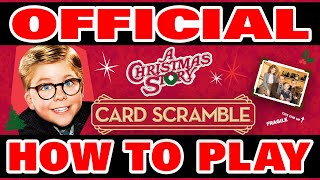 Official How to Play A Christmas Story Card Scramble Yay [upl. by Amaerd]