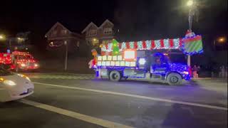 Trucker CHRISTMAS PARADE in downtown Victoria BC [upl. by Attwood]